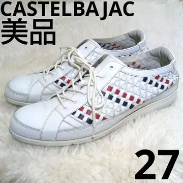새상품급 CASTELBAJAC 27 스니커즈 가죽 까스텔바작 화이트