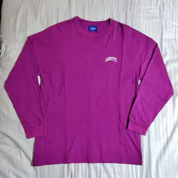 Lafayette 라파예트 긴팔 T셔츠 보라색 롱티 롱 LFYT