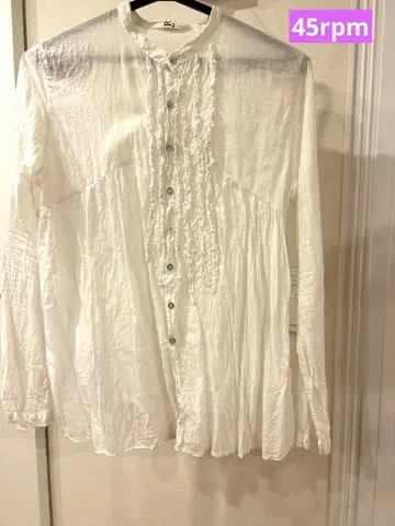 45rpm 코튼 프릴 셔츠