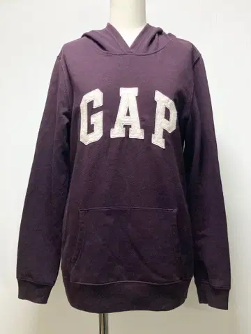 GAP 여성용 긴팔 후드티 M 사이즈 버건디 색상