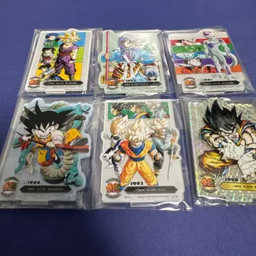 드래곤볼 1번 복권 F상 시크릿 포함 6점 세트 아크릴 스탠드