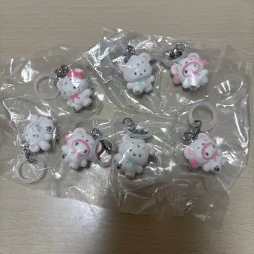 산리오 캐릭터 메지루시 액세서리 포근포근 스노우