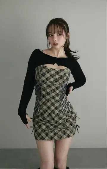 andmary Aine set mini dress beige M