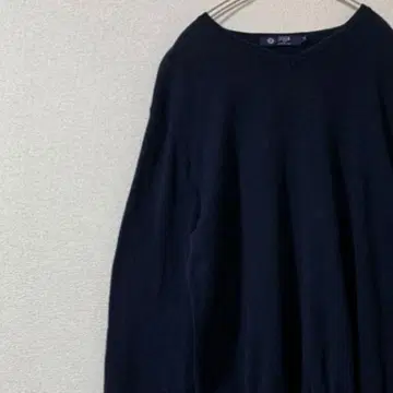 구제 j.crew 니트 스웨터 얇은 소재 무지 네이비 M