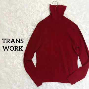 트랜스워크/니트 스웨터 상의 터틀넥 크리스마스 데이트 빨간색