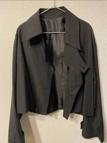 OPEN THE DOOR 숏 트렌치코트