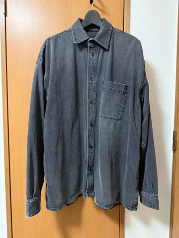 MB 하이엔드 빈티지 데님 셔츠 자켓 블랙 사이즈 M