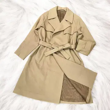 [ 고품질 ] LE GLAZIK 루그라지크 가운 트렌치코트 캐시미어 벨트