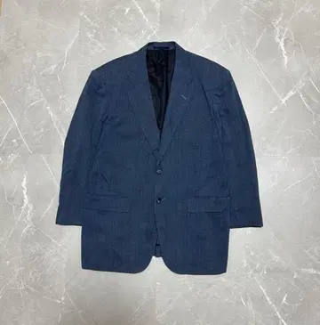 네이비 테일러드 자켓 싱글 버튼