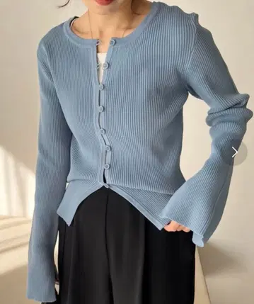 CAPRICIEUX LE'MAGE 세파 버튼 2WAY 리브 가디건