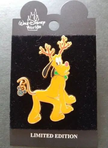 레어 레트로 WDW LE3500 루돌프 플루토 핀 배지