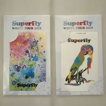 새상품 Superfly IC 카드 스티커 씰 라이브 굿즈 White
