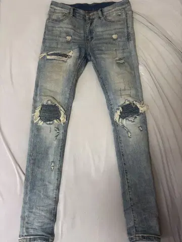 mnml 데미지 데님