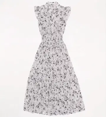 SNIDEL Sustainable 프릴 프린트 플리츠 원피스