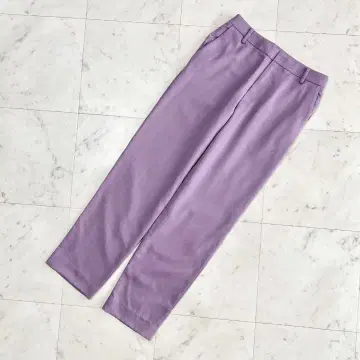 새상품급 ESTNATION 팬츠 모 100% 퍼플 38 에스트네이션