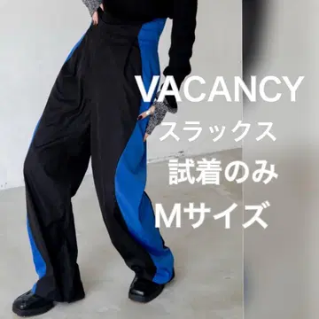 VACANCY 웨이브 배색 슬랙스