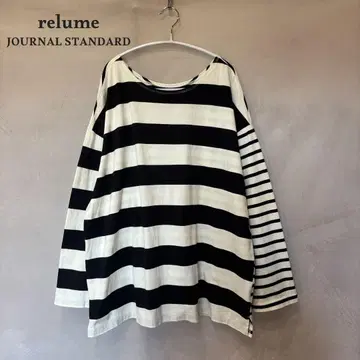 JOURNAL STANDARD relume 멀티 보더 크루넥 TEE