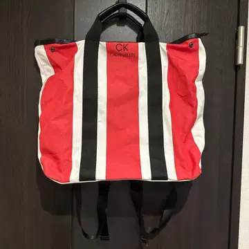 CALVIN KLEIN 스트라이프 럭색