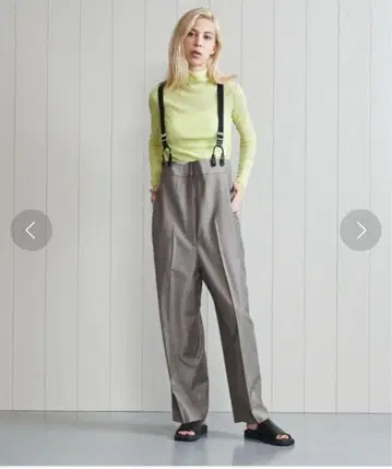 HIGH WAIST SUSPENDERS PANTS