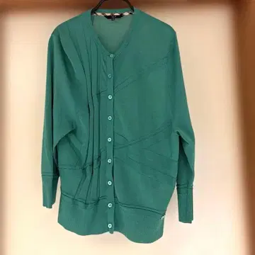 닥스 그린 가디건 40 사이즈