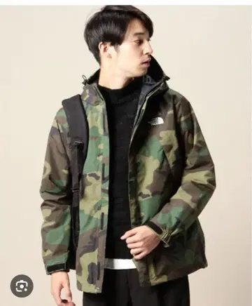 더 노스페이스 카모 패턴 나일론 자켓 L 사이즈