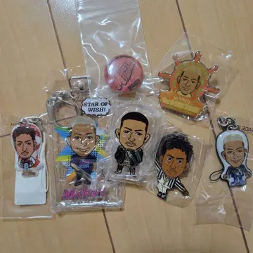 멘디 키링 캔뱃지 클립 세트