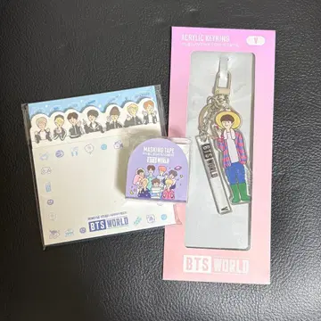[ 공식 ] BTS WORLD V 아크릴 키링 묶음 판매