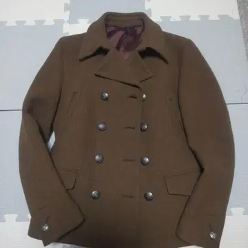 새상품급 HAMNETT 브라운 더블 브레스트 코트