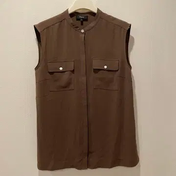 띠어리 블라우스 브라운 S 사이즈