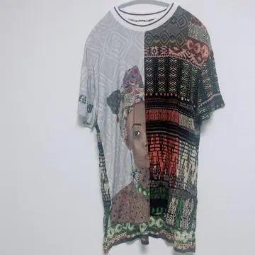 데시구알 피사 레어 아프리칸 T셔츠 남성용 SS20 M 사이즈