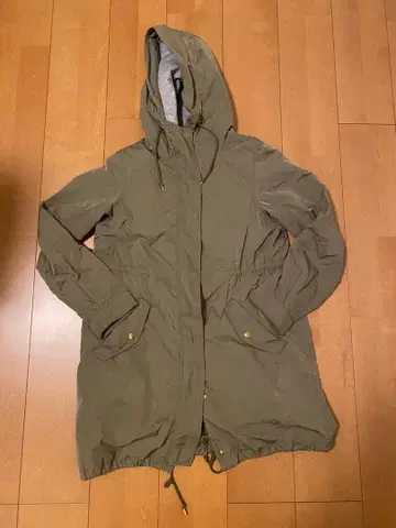 LEPSIM 올리브 후드 부착 모즈 코트 M