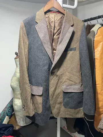 alan flusser 클레이지 트위드 자켓