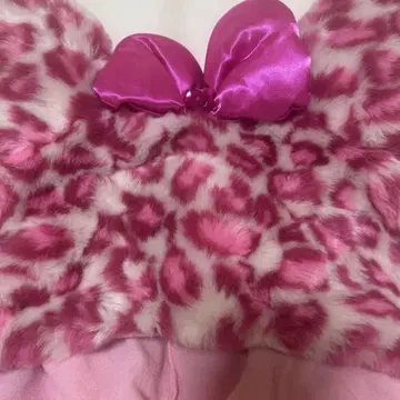 디즈니 팬캡 레오파드 무늬 핑크 미니 모코모코 미니