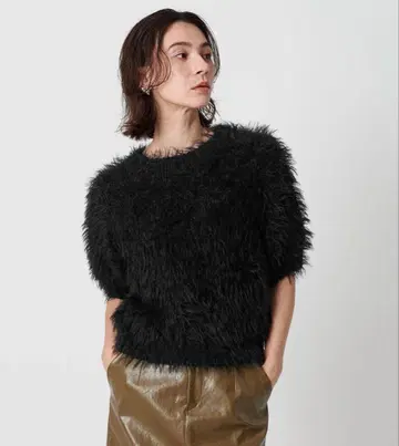 페더얀 하프 슬리브 니트 풀오버