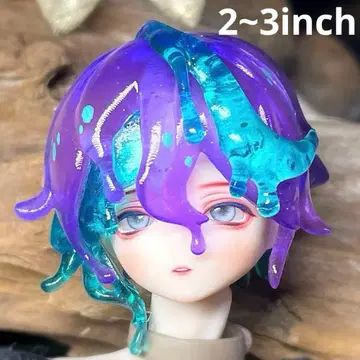 격동의 순간 시칠리아의 추억 머리카락 부품 멜티 퍼플 & 그린