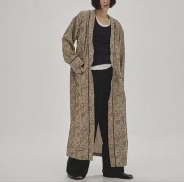 todayful 자카드 파이핑 가운