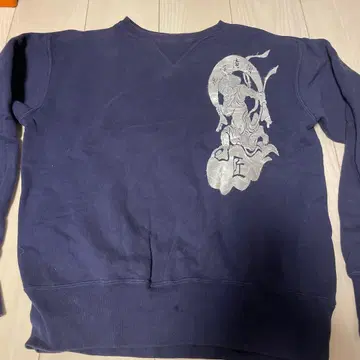 페로우즈 장인 맨투맨 네이비 라이트닝 별주