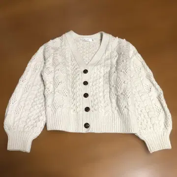 새상품급 MOUSSY 케이블 니트 가디건