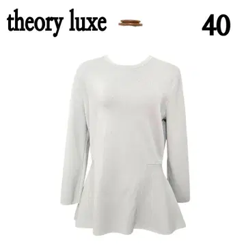 theory luxe 긴팔 풀오버 사이즈 40 티셔츠 라이트 그레이 계열