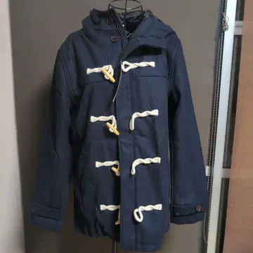 BLACK 더플 코트 후드 부착