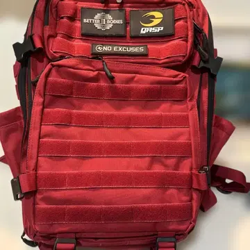GASP NO EXCUSES 레드 백팩