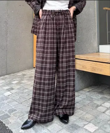 새상품급 [ willow ] 체크 이지 팬츠 S 사이즈