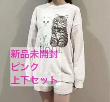 새상품 젤라또피케 트윈캣 풀오버 & 숏팬츠 상하의 세트