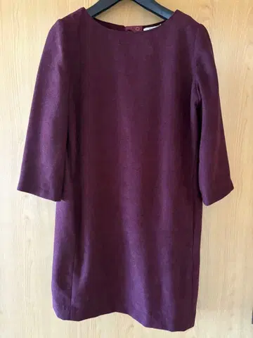 레이디 아젤 미니 원피스 보르도 트위드 포멀 드레스 포켓 부착