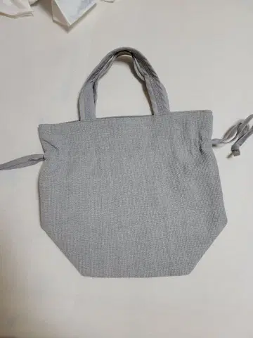 그레이 팔각형 누비 백