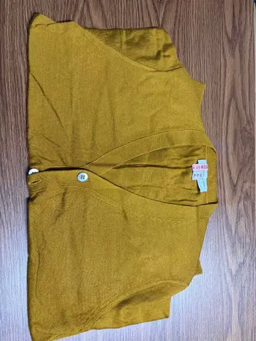 Tomorrowland 실크 혼방 캐시미어 가디건 머스타드 사이즈 M