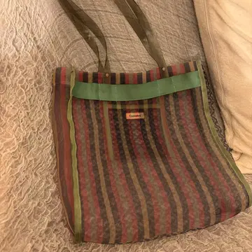 Casselini 스트라이프 꽃무늬 토트백