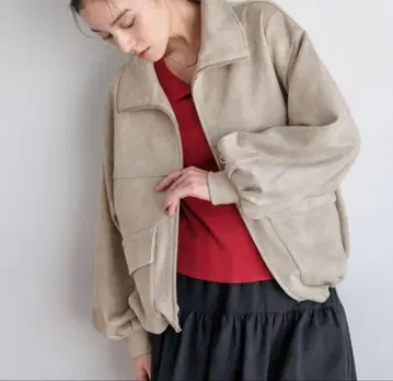 가죽 볼륨 블루종 로리즈팜 미사용 새상품 이번 시즌 신상