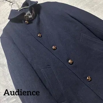 Audience 오디언스 울 코트 네이비 피 코트 남성용 M