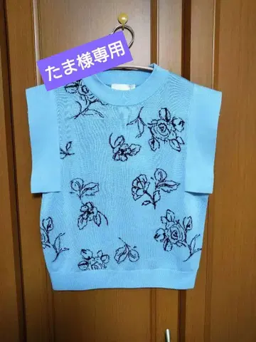 CLANE x 다나카 미나미 SQUARE SLEEVE KNIT TOPS